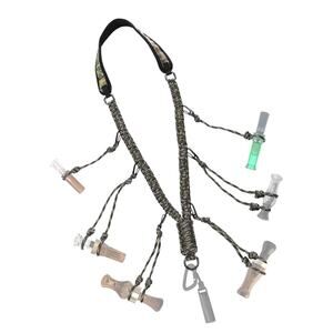 Duck Call Lanyard - Duck Whistle Hunting Accessories with 10 Removable Loops